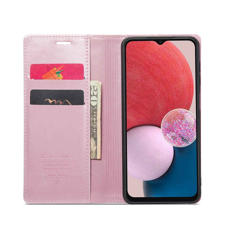 For Samsung Galaxy A13 4G/A13 5G/A04S/A04/M13 5G CaseMe 003 Crazy Horse Texture Leather Phone Case(Rose Gold) - Galaxy Phone Cases by CaseMe | Online Shopping South Africa | PMC Jewellery | Buy Now Pay Later Mobicred