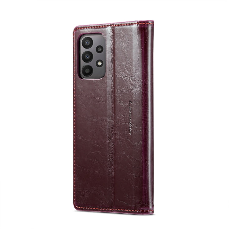 For Samsung Galaxy A23 / M23 CaseMe 003 Crazy Horse Texture Leather Phone Case(Wine Red) - Galaxy Phone Cases by CaseMe | Online Shopping South Africa | PMC Jewellery | Buy Now Pay Later Mobicred