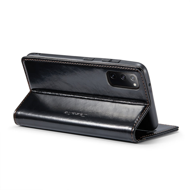 For Samsung Galaxy S20 FE CaseMe 003 Crazy Horse Texture Leather Phone Case(Black) - Galaxy Phone Cases by CaseMe | Online Shopping South Africa | PMC Jewellery | Buy Now Pay Later Mobicred