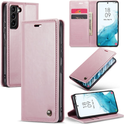 For Samsung Galaxy S22 5G CaseMe 003 Crazy Horse Texture Leather Phone Case(Rose Gold) - Galaxy S22 5G Cases by CaseMe | Online Shopping South Africa | PMC Jewellery | Buy Now Pay Later Mobicred