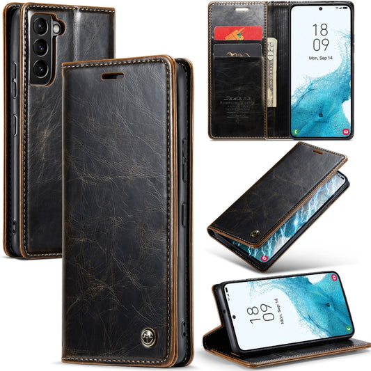 For Samsung Galaxy S22 5G CaseMe 003 Crazy Horse Texture Leather Phone Case(Coffee) - Galaxy S22 5G Cases by CaseMe | Online Shopping South Africa | PMC Jewellery | Buy Now Pay Later Mobicred