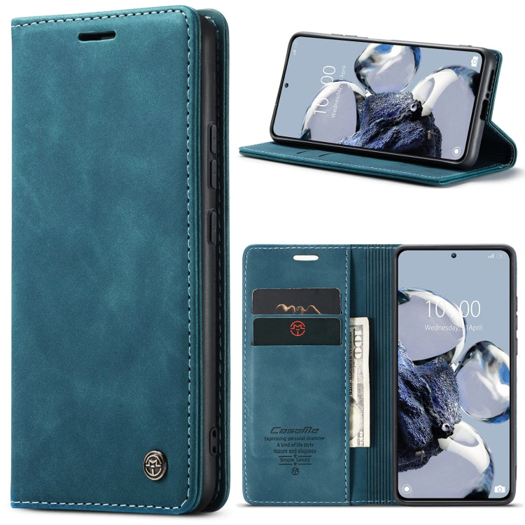 For Xiaomi 12T / 12T Pro CaseMe 013 Multifunctional Horizontal Flip Leather Phone Case(Blue) - Xiaomi Cases by CaseMe | Online Shopping South Africa | PMC Jewellery | Buy Now Pay Later Mobicred