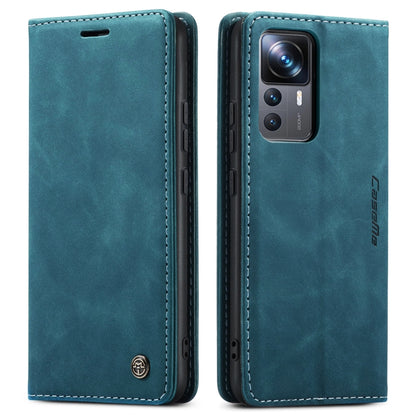 For Xiaomi 12T / 12T Pro CaseMe 013 Multifunctional Horizontal Flip Leather Phone Case(Blue) - Xiaomi Cases by CaseMe | Online Shopping South Africa | PMC Jewellery | Buy Now Pay Later Mobicred