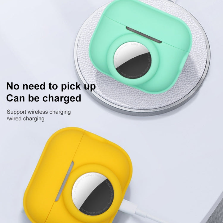 For AirPods Pro 2 / AirTag 2 in 1 Shockproof Full Coverage Silicone Protective Case(Pink) - For AirPods Pro 2 by PMC Jewellery | Online Shopping South Africa | PMC Jewellery | Buy Now Pay Later Mobicred