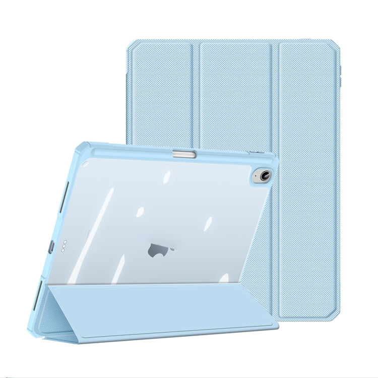 For iPad 10th Gen 10.9 2022 DUX DUCIS TOBY Series Antiskid Leather Smart Tablet Case(Blue) - iPad 10th Gen 10.9 Cases by DUX DUCIS | Online Shopping South Africa | PMC Jewellery | Buy Now Pay Later Mobicred