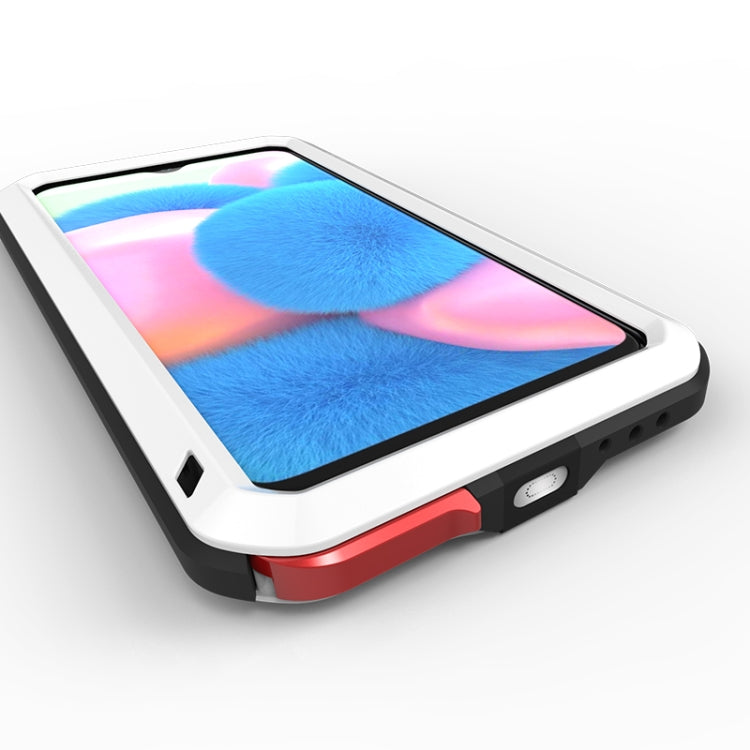 For Galaxy A30s LOVE MEI Metal Shockproof Waterproof Dustproof Protective Case(White) - Galaxy Phone Cases by LOVE MEI | Online Shopping South Africa | PMC TechLife | Buy Now Pay Later Mobicred