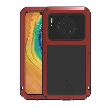 For Huawei Mate 30 LOVE MEI Metal Shockproof Waterproof Dustproof Protective Case(Red) - Huawei Cases by LOVE MEI | Online Shopping South Africa | PMC Jewellery | Buy Now Pay Later Mobicred