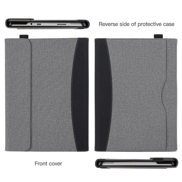 For Microsoft Surface Pro 7 / 6 / 5 / 4 Cloth Texture Stitching Leather Tablet Case(Black) - Others by PMC Jewellery | Online Shopping South Africa | PMC Jewellery | Buy Now Pay Later Mobicred