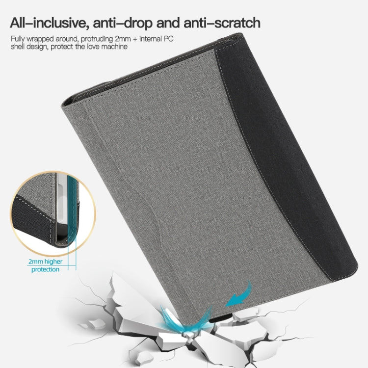 For Microsoft Surface Pro 7 / 6 / 5 / 4 Cloth Texture Stitching Leather Tablet Case(Black) - Others by PMC TechLife | Online Shopping South Africa | PMC TechLife | Buy Now Pay Later Mobicred
