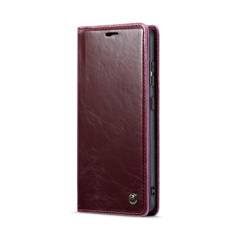 For Samsung Galaxy A33 5G CaseMe 003 Crazy Horse Texture Leather Phone Case(Wine Red) - Galaxy Phone Cases by CaseMe | Online Shopping South Africa | PMC Jewellery | Buy Now Pay Later Mobicred