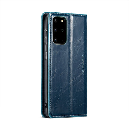 For Samsung Galaxy S20+ CaseMe 003 Crazy Horse Texture Leather Phone Case(Blue) - Galaxy Phone Cases by CaseMe | Online Shopping South Africa | PMC Jewellery | Buy Now Pay Later Mobicred