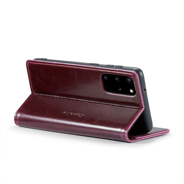 For Samsung Galaxy S20+ CaseMe 003 Crazy Horse Texture Leather Phone Case(Wine Red) - Galaxy Phone Cases by CaseMe | Online Shopping South Africa | PMC Jewellery | Buy Now Pay Later Mobicred