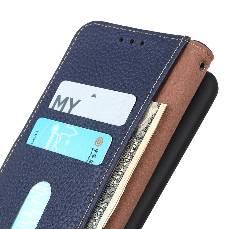 For Nokia X30 5G KHAZNEH Litchi Genuine Leather Phone Case(Blue) - Nokia Cases by PMC TechLife | Online Shopping South Africa | PMC TechLife | Buy Now Pay Later Mobicred