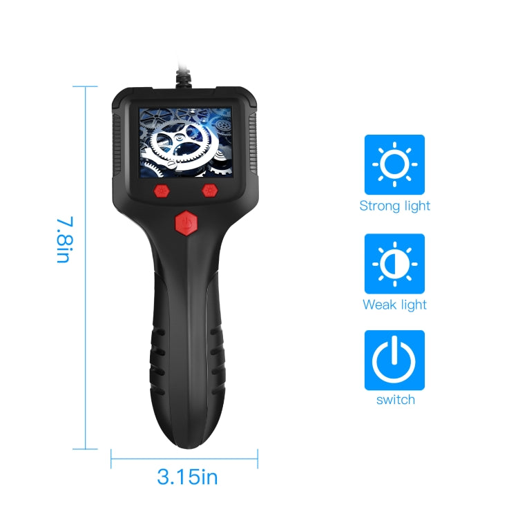 P100 5.5mm 2.4 inch HD Handheld Endoscope Hardlinewith with LCD Screen, Length:2m -  by PMC TechLife | Online Shopping South Africa | PMC TechLife | Buy Now Pay Later Mobicred