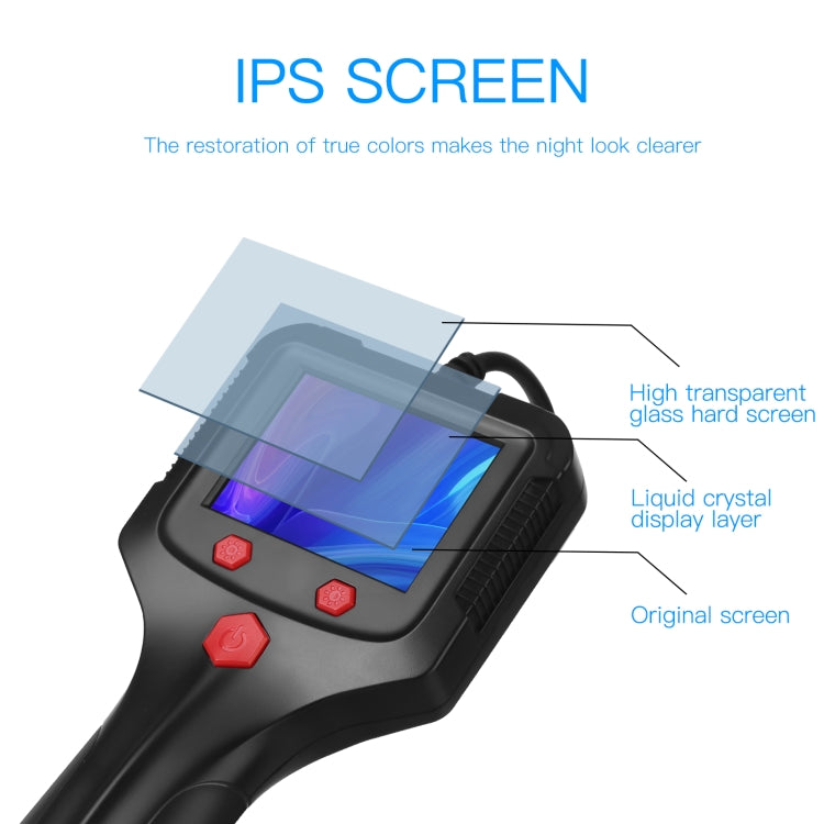 P100 5.5mm 2.4 inch HD Handheld Endoscope Hardlinewith with LCD Screen, Length:2m -  by PMC TechLife | Online Shopping South Africa | PMC TechLife | Buy Now Pay Later Mobicred