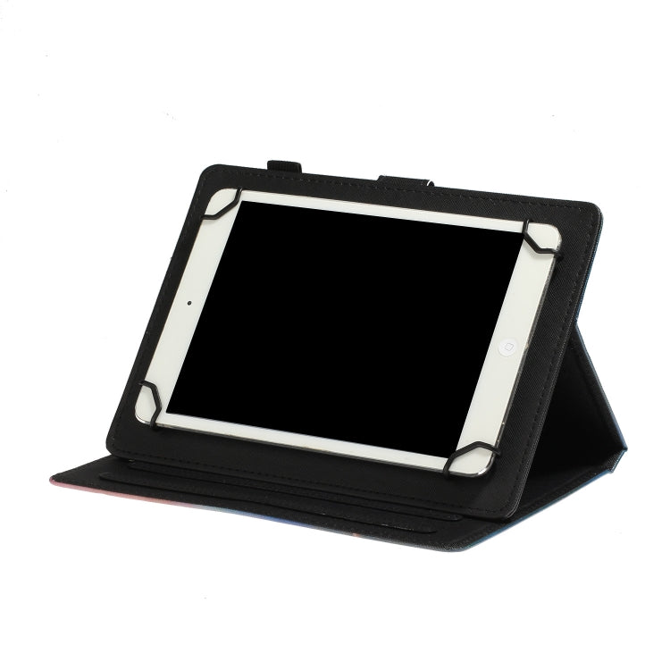For 10 inch Tablet PC Universal Coloured Drawing Pattern Horizontal Flip Leather Case with Holder & Card Slot(Romantic Tower) - 10 - 11 inch by PMC TechLife | Online Shopping South Africa | PMC TechLife | Buy Now Pay Later Mobicred