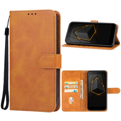 For Doogee S41 / S41 Pro Leather Phone Case(Brown) - Doogee Cases by PMC Jewellery | Online Shopping South Africa | PMC Jewellery | Buy Now Pay Later Mobicred