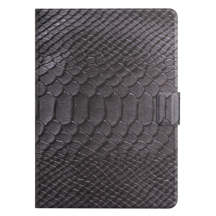 For Huawei MediaPad M5 lite 10.1 Solid Color Crocodile Texture Leather Smart Tablet Case(Black) - Huawei by PMC TechLife | Online Shopping South Africa | PMC TechLife | Buy Now Pay Later Mobicred