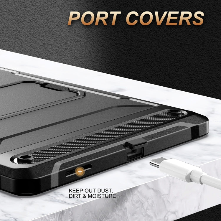 For Samsung Galaxy Tab S6 Lite Explorer PC + TPU Tablet Protective Case with Pen Slot(Black) - Tab S6 Lite P610 / P615 by PMC TechLife | Online Shopping South Africa | PMC TechLife