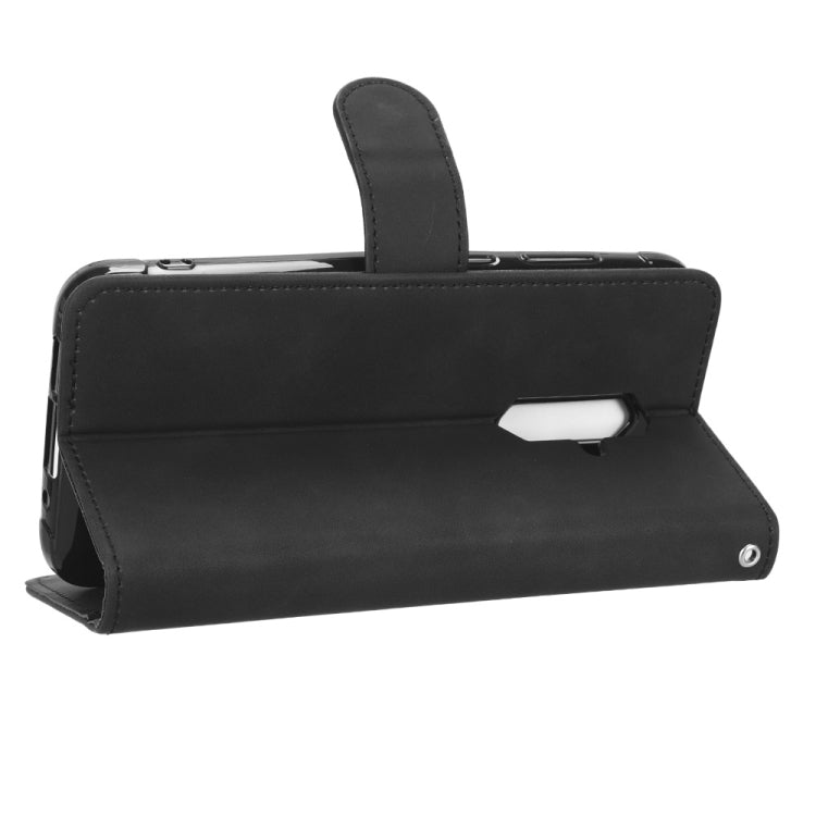 For Blackview BV5200 Skin Feel Magnetic Flip Leather Phone Case(Black) - More Brand by PMC TechLife | Online Shopping South Africa | PMC TechLife