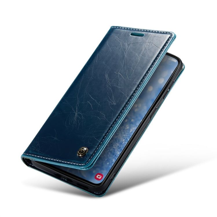 For Samsung Galaxy S23 5G CaseMe 003 Crazy Horse Texture Leather Phone Case(Blue) - Galaxy S23 5G Cases by CaseMe | Online Shopping South Africa | PMC Jewellery | Buy Now Pay Later Mobicred