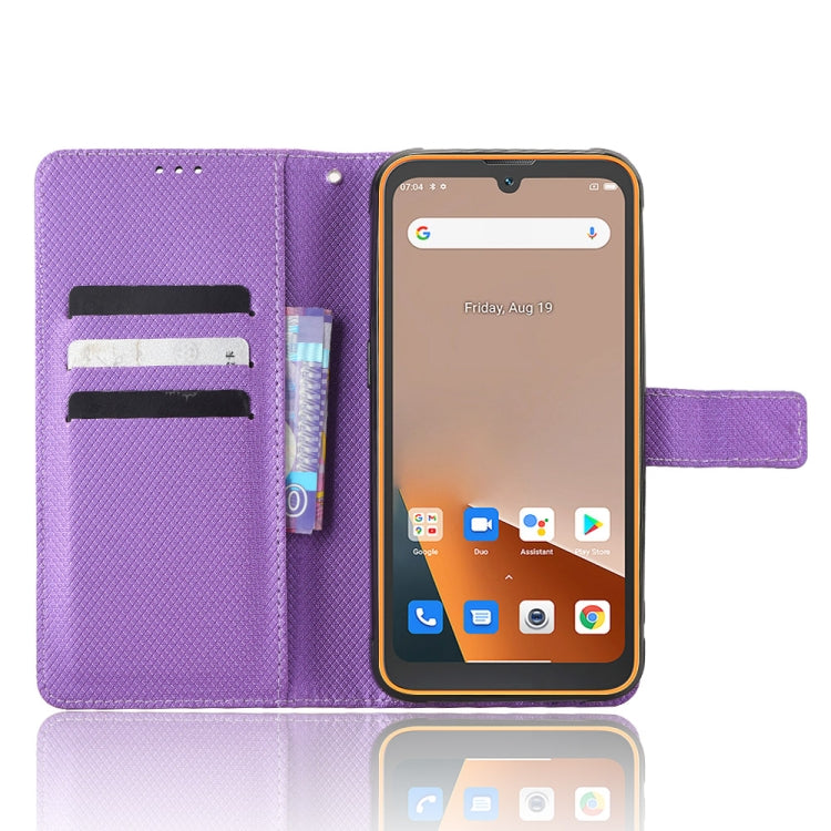 For Blackview BV5200 Diamond Texture Leather Phone Case(Purple) - More Brand by PMC Jewellery | Online Shopping South Africa | PMC Jewellery | Buy Now Pay Later Mobicred