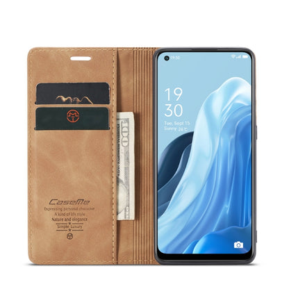 For OPPO Reno7 4G Indonesia/F21 Pro 4G/Reno8 4G CaseMe 013 Multifunctional Horizontal Flip Leather Phone Case(Brown) - OPPO Cases by CaseMe | Online Shopping South Africa | PMC Jewellery | Buy Now Pay Later Mobicred