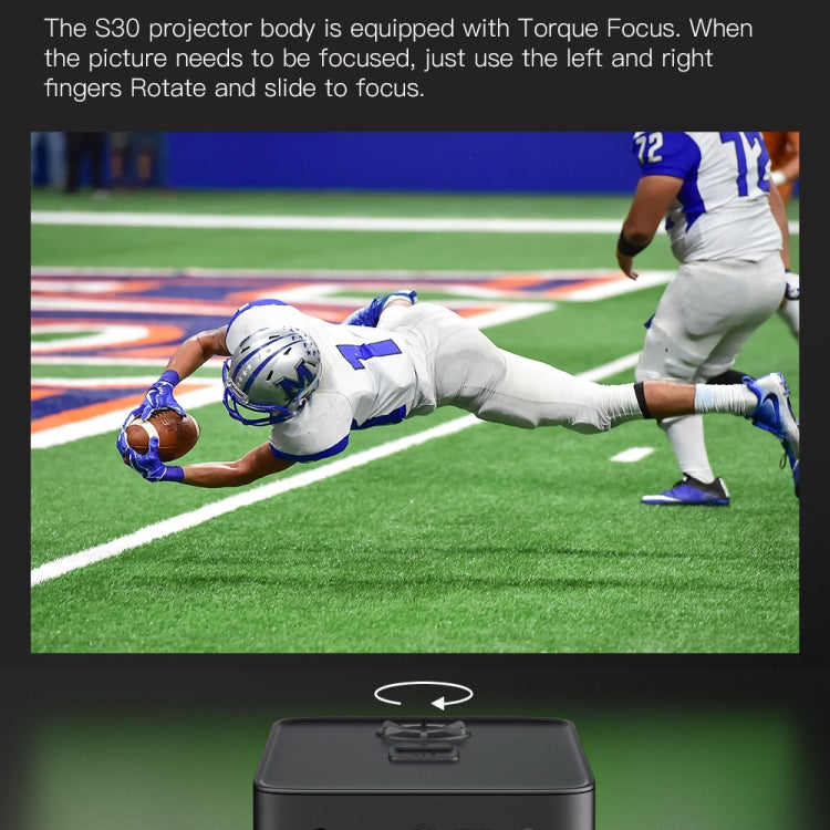 S30 Android System HD Portable WiFi Mobile Projector, Plug Type:EU Plug(White) - Mini Projector by PMC TechLife | Online Shopping South Africa | PMC TechLife | Buy Now Pay Later Mobicred