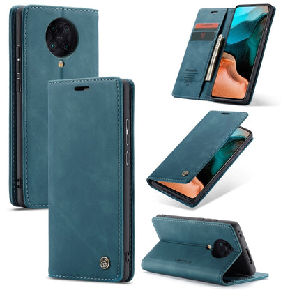 For Xiaomi Redmi K30 Pro CaseMe-013 Multifunctional Horizontal Flip Leather Case with Card Slot & Holder & Wallet(Blue) - Xiaomi Cases by CaseMe | Online Shopping South Africa | PMC Jewellery | Buy Now Pay Later Mobicred