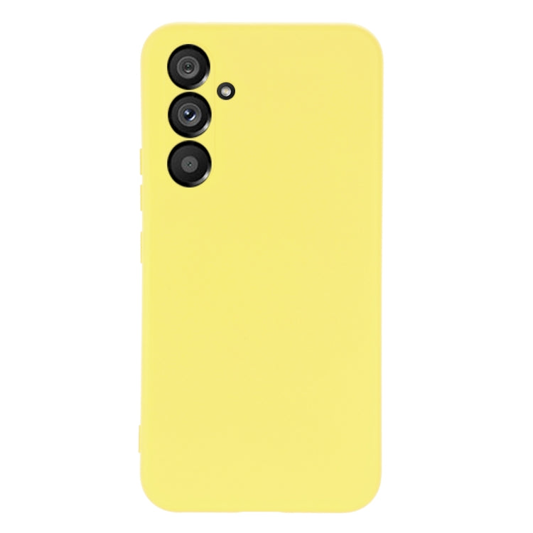 For Samsung Galaxy A54 5G Color Liquid Silicone Phone Case(Yellow) - Galaxy Phone Cases by PMC Jewellery | Online Shopping South Africa | PMC Jewellery