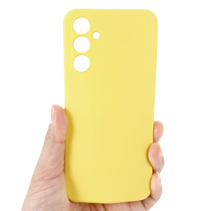 For Samsung Galaxy A54 5G Color Liquid Silicone Phone Case(Yellow) - Galaxy Phone Cases by PMC Jewellery | Online Shopping South Africa | PMC Jewellery