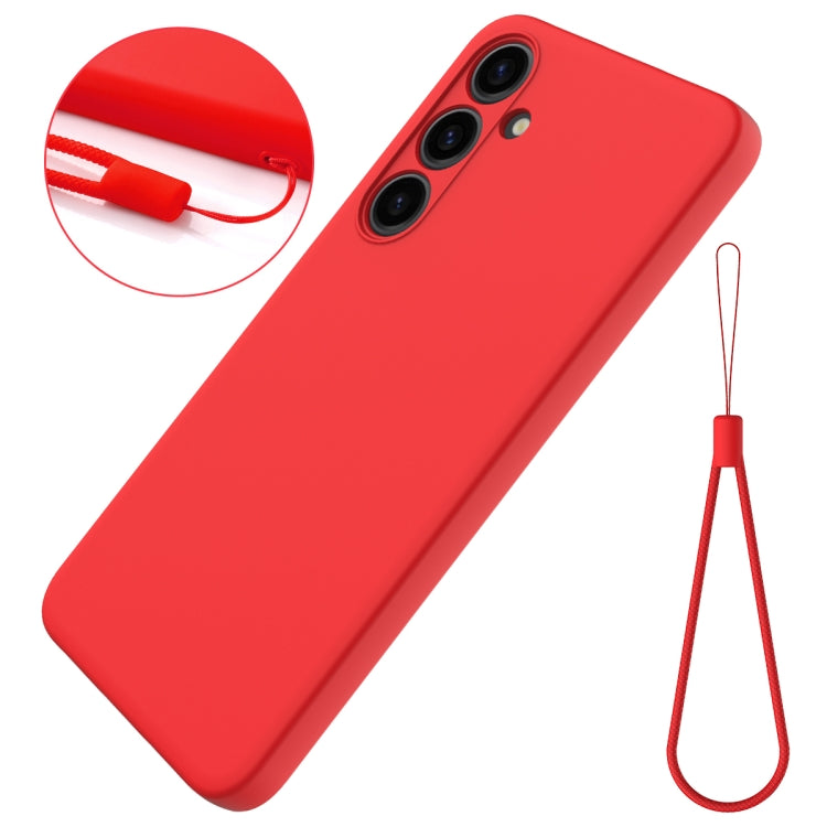 For Samsung Galaxy S24 5G Color Liquid Silicone Phone Case(Red) - Galaxy S24 5G Cases by PMC Jewellery | Online Shopping South Africa | PMC Jewellery