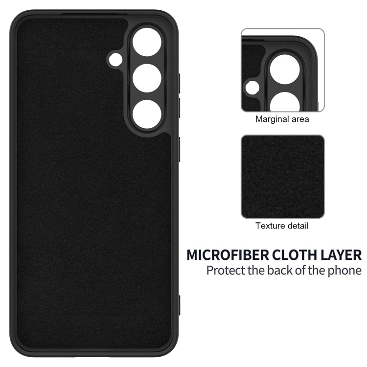 For Samsung Galaxy S25+ 5G Solid Color Liquid Silicone Dropproof Full Coverage Phone Case(Black) - free shipping - PMC Jewellery - Order now!