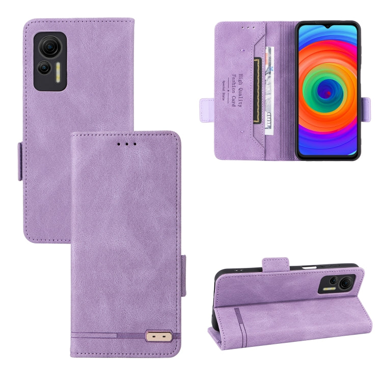 For Ulefone Note 14 Magnetic Clasp Leather Phone Case(Purple) - Ulefone Cases by PMC Jewellery | Online Shopping South Africa | PMC Jewellery | Buy Now Pay Later Mobicred