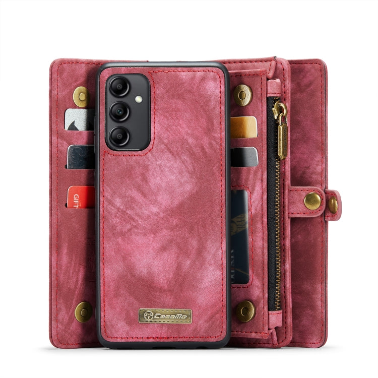 For Samsung Galaxy A14 5G CaseMe 008 Detachable Multifunctional Leather Phone Case(Red) - Galaxy Phone Cases by CaseMe | Online Shopping South Africa | PMC Jewellery | Buy Now Pay Later Mobicred