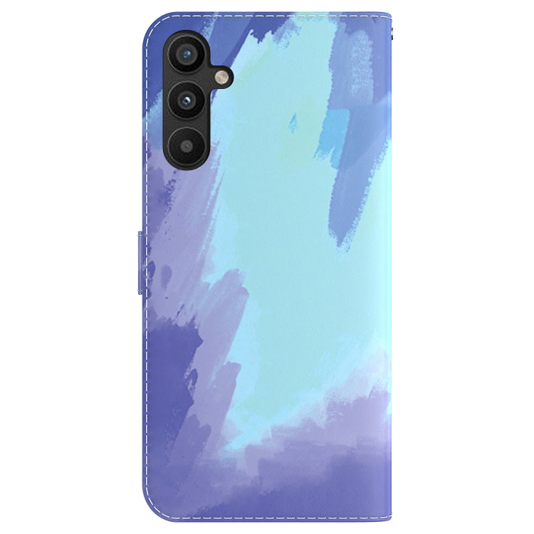 For Samsung Galaxy A34 5G Watercolor Pattern Flip Leather Phone Case(Winter Snow) - Galaxy Phone Cases by PMC Jewellery | Online Shopping South Africa | PMC Jewellery