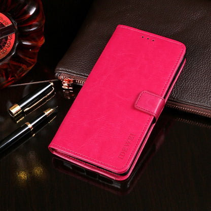 For Blackview A60 idewei Crazy Horse Texture Horizontal Flip Leather Case with Holder & Card Slots & Wallet(Rose Red) - More Brand by idewei | Online Shopping South Africa | PMC Jewellery | Buy Now Pay Later Mobicred