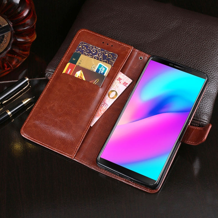 For Cubot J3 idewei Crazy Horse Texture Horizontal Flip Leather Case with Holder & Card Slots & Wallet(Sky Blue) - More Brand by idewei | Online Shopping South Africa | PMC Jewellery | Buy Now Pay Later Mobicred