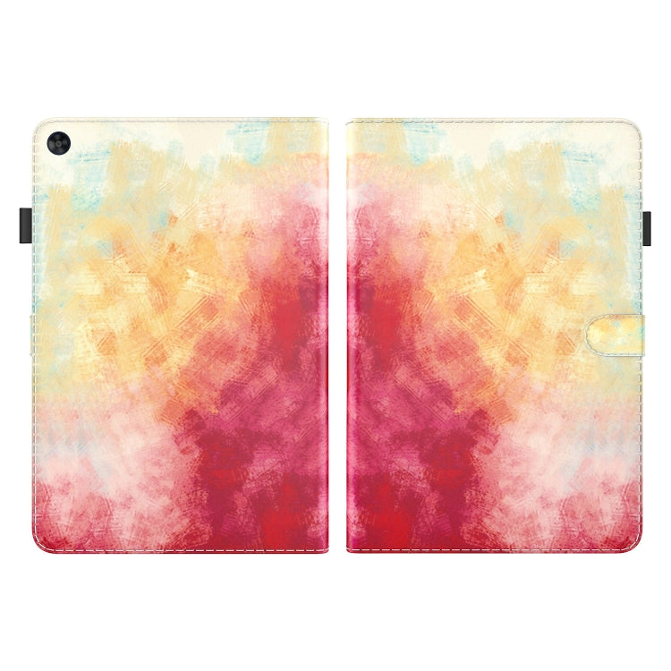 For Huawei MatePad SE Watercolor Pattern Flip Leather Tablet Case(Spring Cherry) - Huawei by PMC TechLife | Online Shopping South Africa | PMC TechLife | Buy Now Pay Later Mobicred