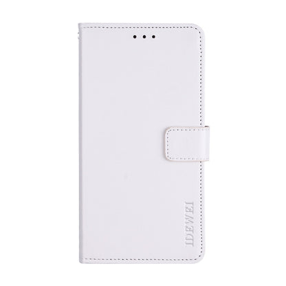 For Doogee X55 idewei  Crazy Horse Texture Horizontal Flip Leather Case with Holder & Card Slots & Wallet(White) - More Brand by idewei | Online Shopping South Africa | PMC Jewellery | Buy Now Pay Later Mobicred