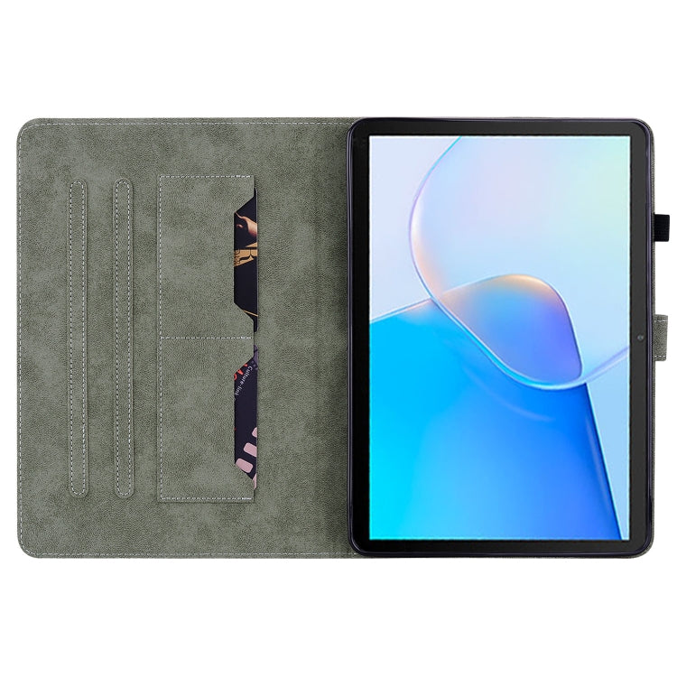 For Huawei MatePad SE Tiger Pattern Flip Leather Tablet Case(Purple) - Huawei by PMC TechLife | Online Shopping South Africa | PMC TechLife | Buy Now Pay Later Mobicred