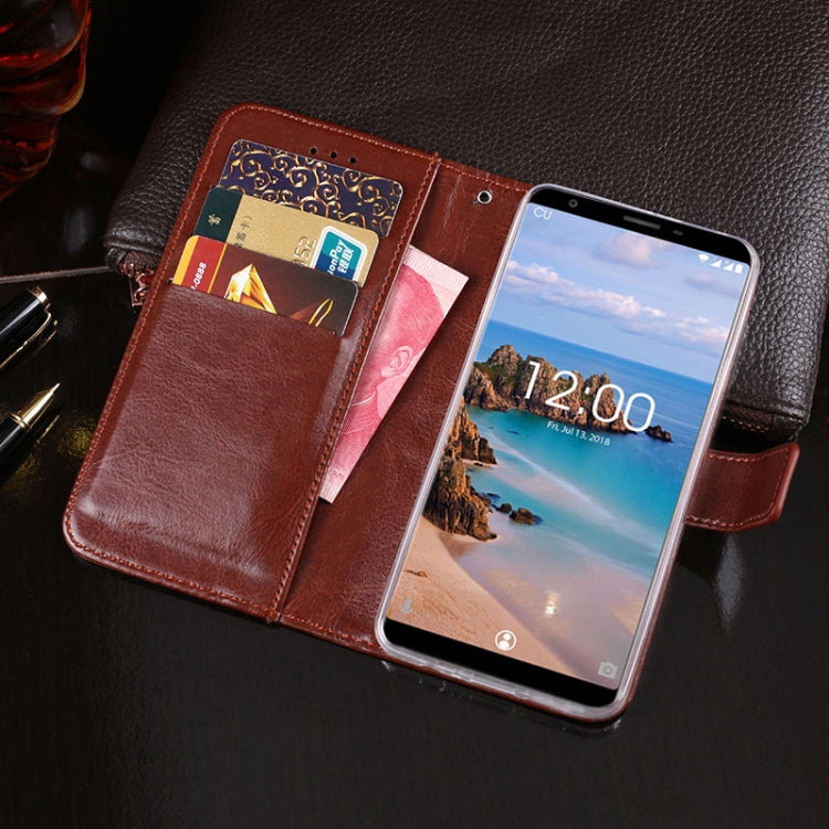 For Oukitel C11 Pro idewei  Crazy Horse Texture Horizontal Flip Leather Case with Holder & Card Slots & Wallet(Rose Red) - More Brand by idewei | Online Shopping South Africa | PMC Jewellery | Buy Now Pay Later Mobicred