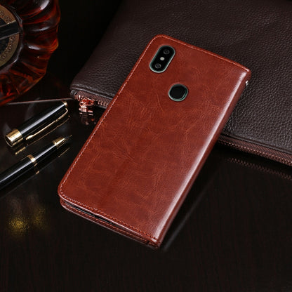 For Oukitel C15 Pro idewei  Crazy Horse Texture Horizontal Flip Leather Case with Holder & Card Slots & Wallet(Rose Red) - More Brand by idewei | Online Shopping South Africa | PMC Jewellery | Buy Now Pay Later Mobicred