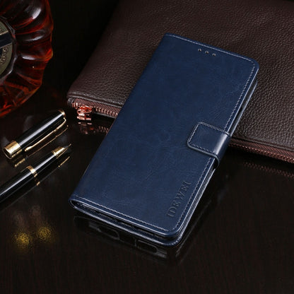 For LG K40S idewei Crazy Horse Texture Horizontal Flip Leather Case with Holder & Card Slots & Wallet(Dark Blue) - LG by idewei | Online Shopping South Africa | PMC Jewellery | Buy Now Pay Later Mobicred