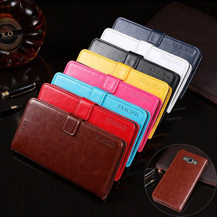 For Ulefone T1 idewei  Crazy Horse Texture Horizontal Flip Leather Case with Holder & Card Slots & Wallet(Red) - More Brand by idewei | Online Shopping South Africa | PMC Jewellery | Buy Now Pay Later Mobicred