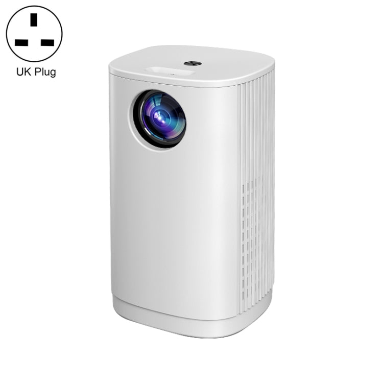 T1 480x360 800 Lumens Portable Mini LED Projector, Specification:UK Plug(White) - LED Projector by PMC Jewellery | Online Shopping South Africa | PMC Jewellery | Buy Now Pay Later Mobicred