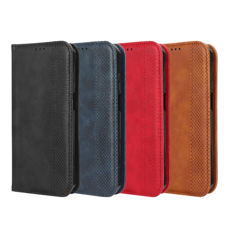 For Ulefone Note 14 Magnetic Buckle Retro Texture Leather Phone Case(Black) - Ulefone Cases by PMC Jewellery | Online Shopping South Africa | PMC Jewellery | Buy Now Pay Later Mobicred
