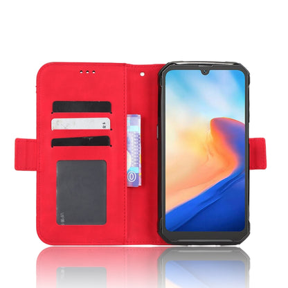 For Blackview BV7200 Skin Feel Calf Texture Card Slots Leather Phone Case(Red) - More Brand by PMC Jewellery | Online Shopping South Africa | PMC Jewellery | Buy Now Pay Later Mobicred