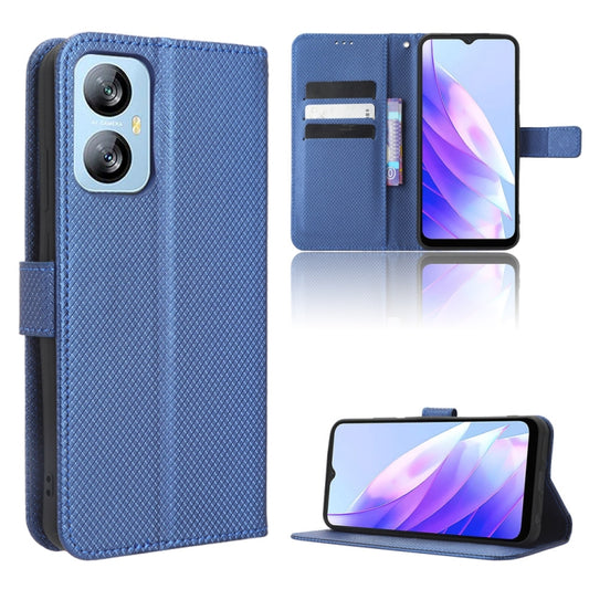 For Blackview A52 Diamond Texture Leather Phone Case(Blue) - More Brand by PMC Jewellery | Online Shopping South Africa | PMC Jewellery | Buy Now Pay Later Mobicred