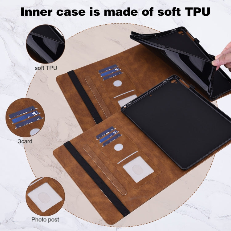 For Lenovo Pad Pro 2022 11.2 inch / Tab P11 Pro Gen 2 Embossed Butterfly Pattern Leather Tablet Case(Brown) - Lenovo by PMC TechLife | Online Shopping South Africa | PMC TechLife | Buy Now Pay Later Mobicred